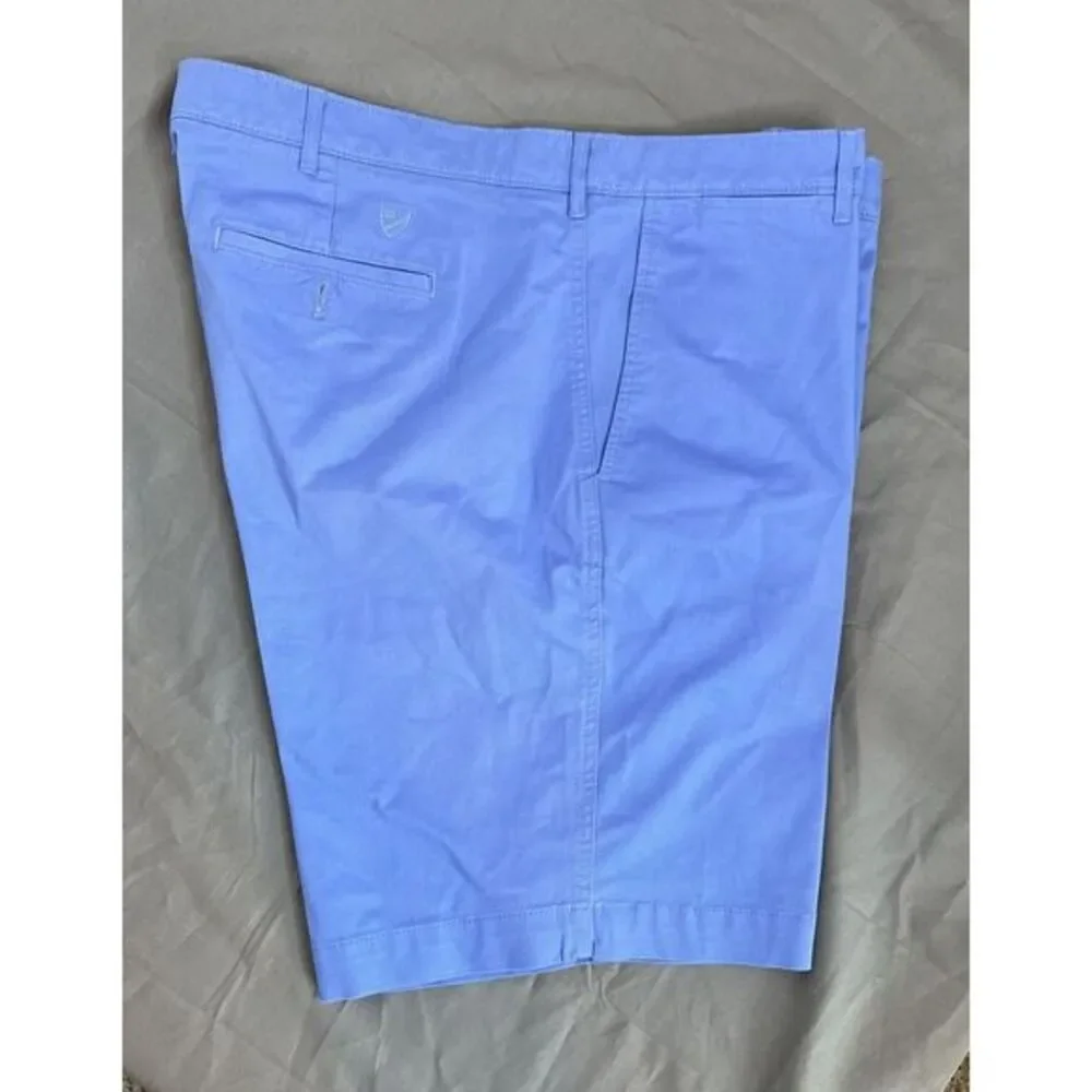 Cremieux Men's Size 40 Blue Chino Flat Front Shorts Comfort Stretch Cotton Blend